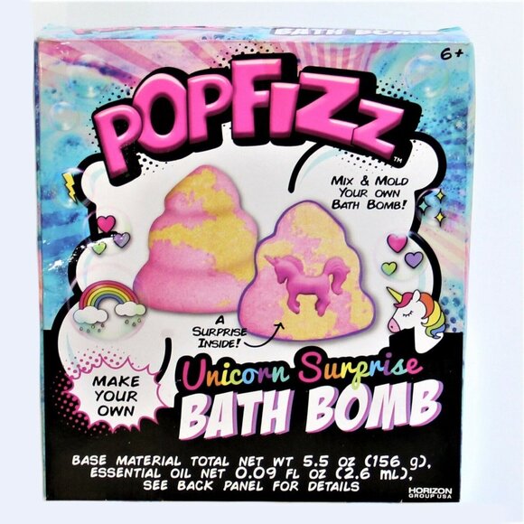 Horizon Popfizz Unicorn Surprise Bath Bomb Mix & Mold Your Own Bath Bomb 6+ - Picture 2 of 2